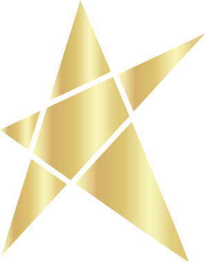 Tatil tasarımı ögesi için altın yıldız simgesi