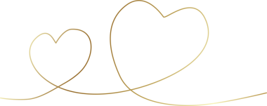 Kalp altın eli çizilmiş ikon, aşk, sevgililer günü, düğün