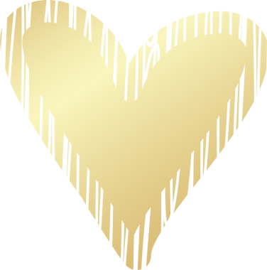 Kalp altın eli çizilmiş ikon, aşk, sevgililer günü, düğün