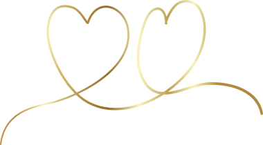 Kalp altın eli çizilmiş ikon, aşk, sevgililer günü, düğün