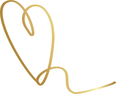 Kalp altın eli çizilmiş ikon, aşk, sevgililer günü, düğün