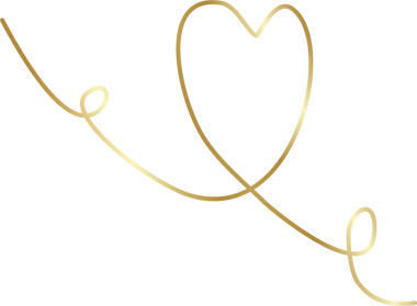 Kalp altın eli çizilmiş ikon, aşk, sevgililer günü, düğün