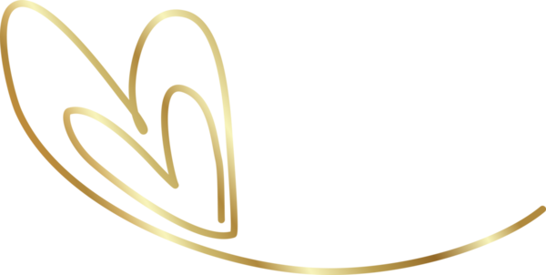 Kalp altın eli çizilmiş ikon, aşk, sevgililer günü, düğün