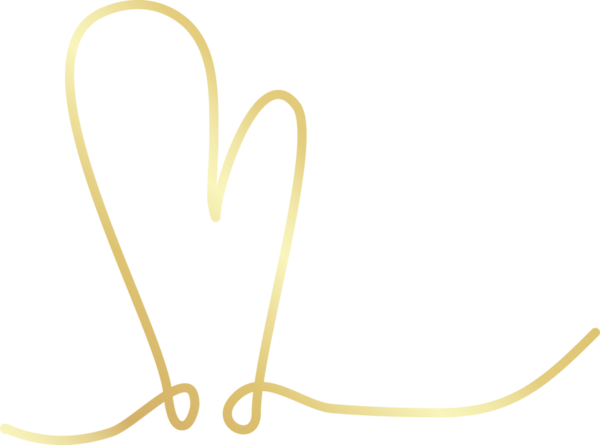 Kalp altın eli çizilmiş ikon, aşk, sevgililer günü, düğün