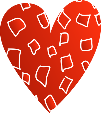 Aşk, düğün, sevgililer günü için kırmızı kalpler.