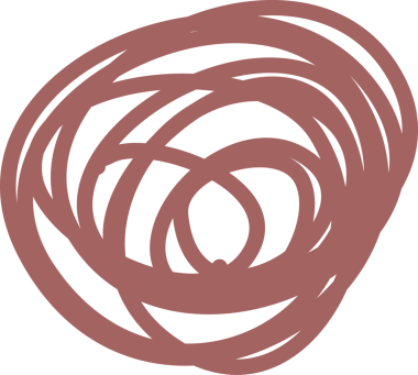 Çizgi karalama dekorasyonu ögesi