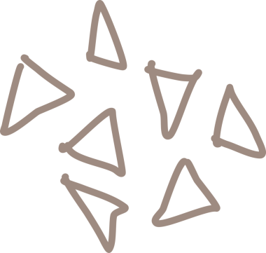 Çizgi karalama dekorasyonu ögesi