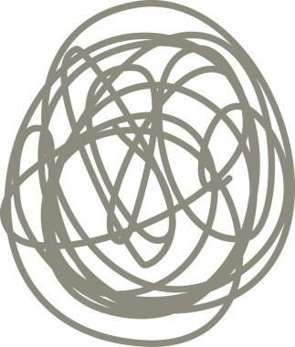 Çizgi karalama dekorasyonu ögesi