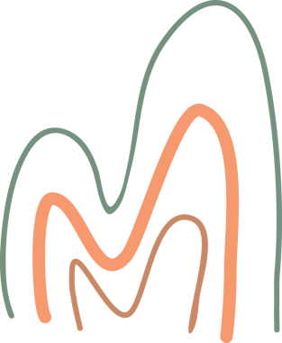 Çizgi karalama dekorasyonu ögesi