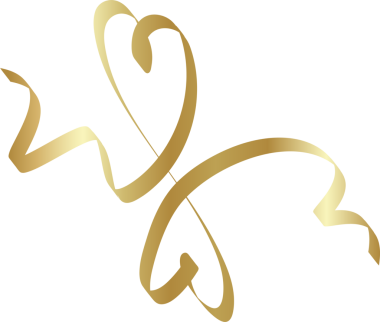 Kalp altın kurdeleler, aşk, sevgililer günü, kutlama