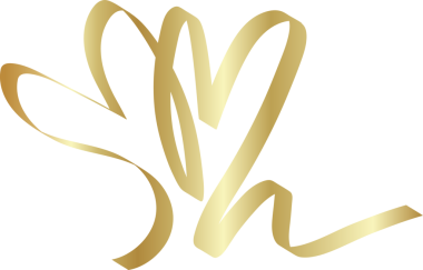 Kalp altın kurdeleler, aşk, sevgililer günü, kutlama