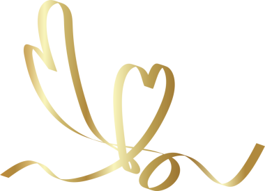 Kalp altın kurdeleler, aşk, sevgililer günü, kutlama