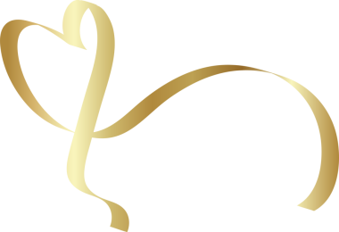 Kalp altın kurdeleler, aşk, sevgililer günü, kutlama