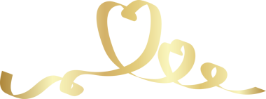 Kalp altın kurdeleler, aşk, sevgililer günü, kutlama