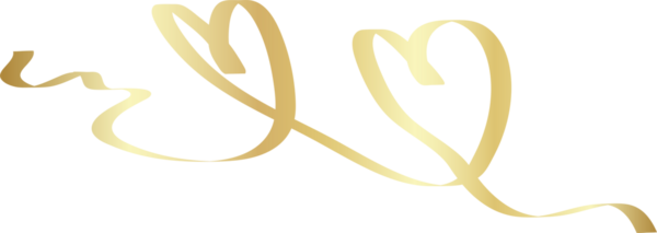 Kalp altın kurdeleler, aşk, sevgililer günü, kutlama