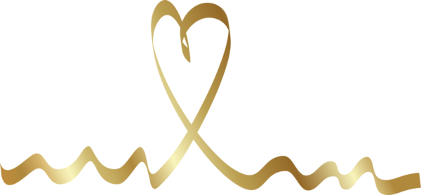 Kalp altın kurdeleler, aşk, sevgililer günü, kutlama