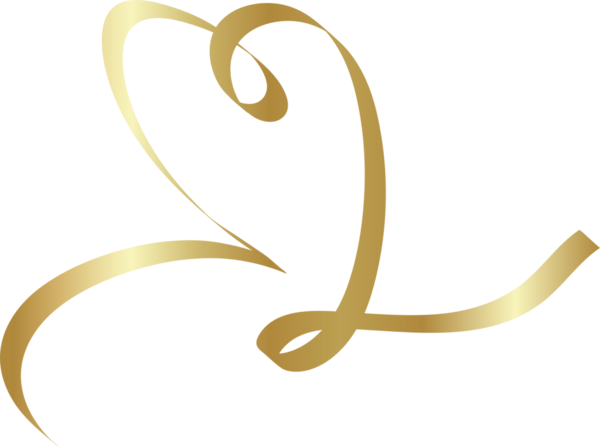 Kalp altın kurdeleler, aşk, sevgililer günü, kutlama