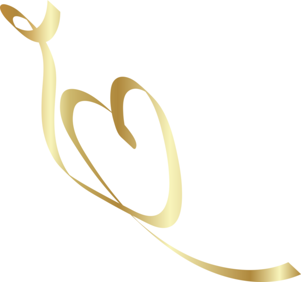 Kalp altın kurdeleler, aşk, sevgililer günü, kutlama