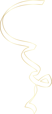 Altın kurdele çizgisi parlak gradyan, parti, bayram, etkinlik