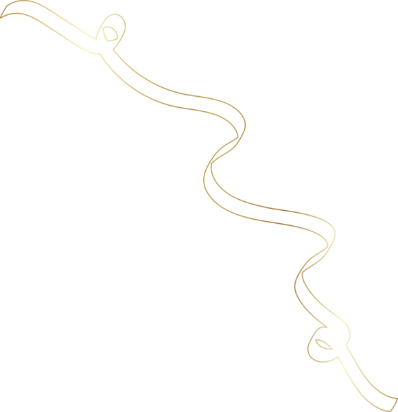 altın kurdele çizgisi elementi