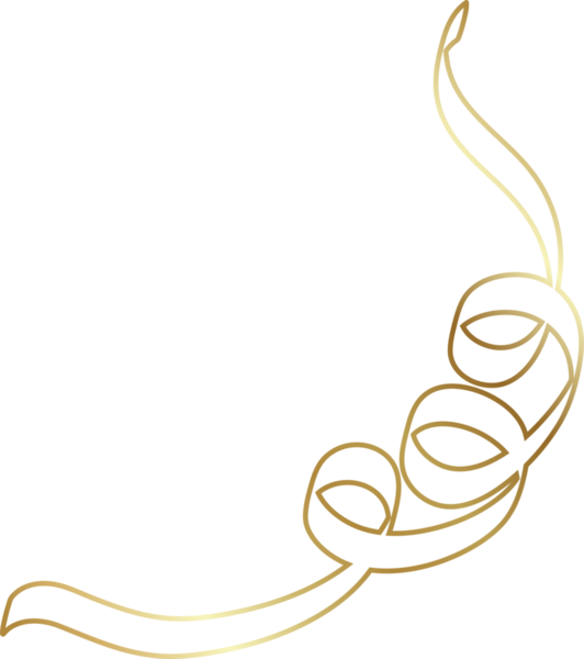 Altın kurdele çizgisi parlak gradyan, parti, bayram, etkinlik