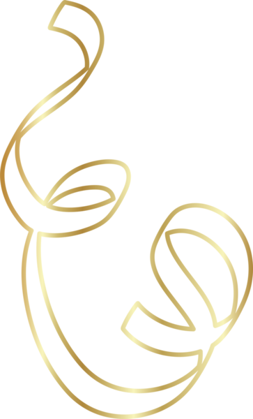 Altın kurdele çizgisi parlak gradyan, parti, bayram, etkinlik