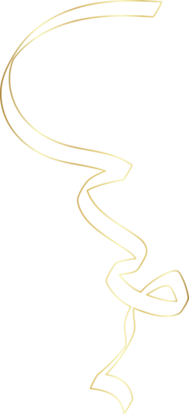 Altın kurdele çizgisi parlak gradyan, parti, bayram, etkinlik