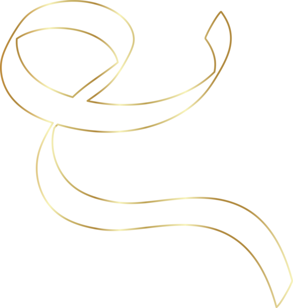 Altın kurdele çizgisi parlak gradyan, parti, bayram, etkinlik