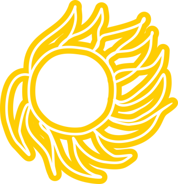 Güneş sembolleri el çizimi, güneş ışığı, gün batımı, güneş ışığı