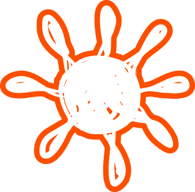 Güneş sembolleri el çizimi, güneş ışığı, gün batımı, güneş ışığı