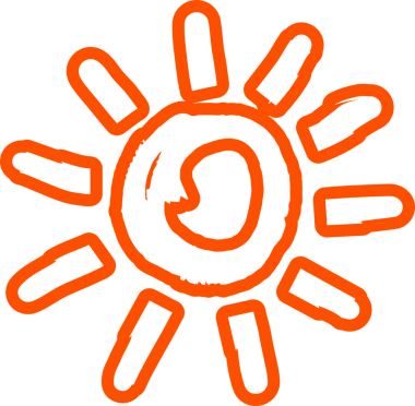 Güneş sembolleri el çizimi, güneş ışığı, gün batımı, güneş ışığı