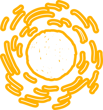 Güneş sembolleri el çizimi, güneş ışığı, gün batımı, güneş ışığı