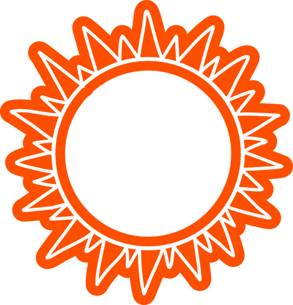 Güneş sembolleri el çizimi, güneş ışığı, gün batımı, güneş ışığı