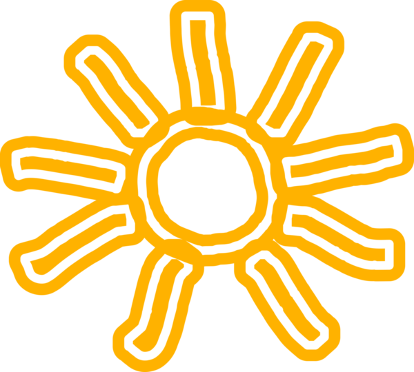 Güneş sembolleri el çizimi, güneş ışığı, gün batımı, güneş ışığı