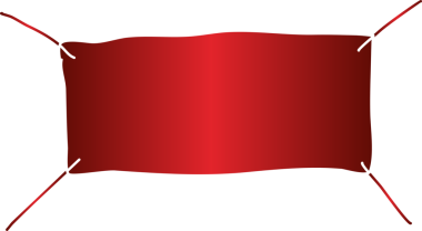 Kırmızı fiyat etiketi kurdele ve afiş