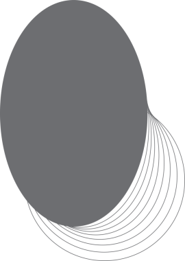 Etiket, logo, etiket, pankart için harmanlanan geometrik daireye sahip oval çerçeve