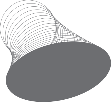 Etiket, logo, etiket, pankart için harmanlanan geometrik daireye sahip oval çerçeve