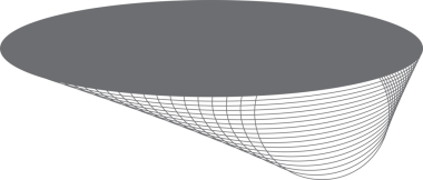 Etiket, logo, etiket, pankart için harmanlanan geometrik daireye sahip oval çerçeve