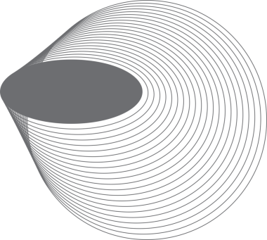 Etiket, logo, etiket, pankart için harmanlanan geometrik daireye sahip oval çerçeve