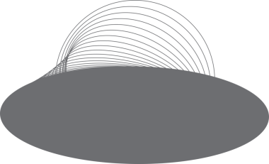 Etiket, logo, etiket, pankart için harmanlanan geometrik daireye sahip oval çerçeve