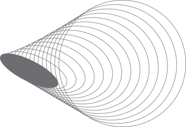 Etiket, logo, etiket, pankart için harmanlanan geometrik daireye sahip oval çerçeve