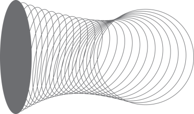 Etiket, logo, etiket, pankart için harmanlanan geometrik daireye sahip oval çerçeve
