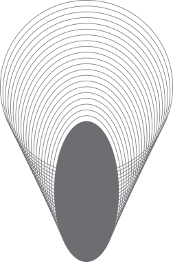 Etiket, logo, etiket, pankart için harmanlanan geometrik daireye sahip oval çerçeve