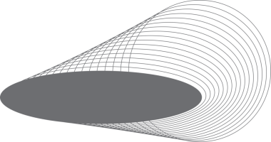 Etiket, logo, etiket, pankart için harmanlanan geometrik daireye sahip oval çerçeve