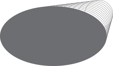 Etiket, logo, etiket, pankart için harmanlanan geometrik daireye sahip oval çerçeve