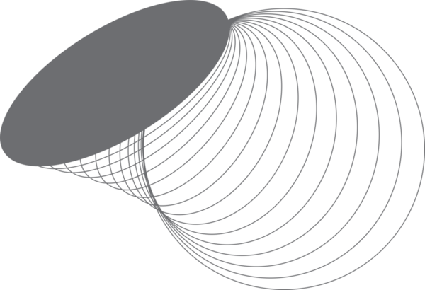 Etiket, logo, etiket, pankart için harmanlanan geometrik daireye sahip oval çerçeve