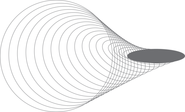 Etiket, logo, etiket, pankart için harmanlanan geometrik daireye sahip oval çerçeve
