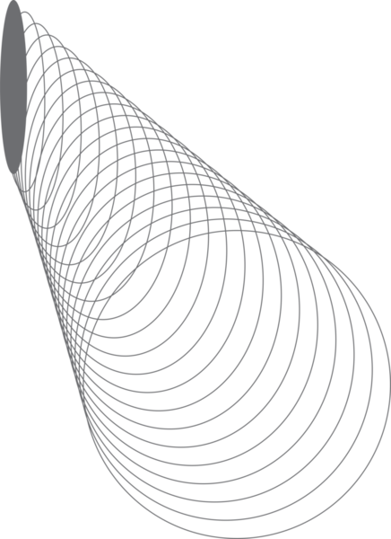Etiket, logo, etiket, pankart için harmanlanan geometrik daireye sahip oval çerçeve