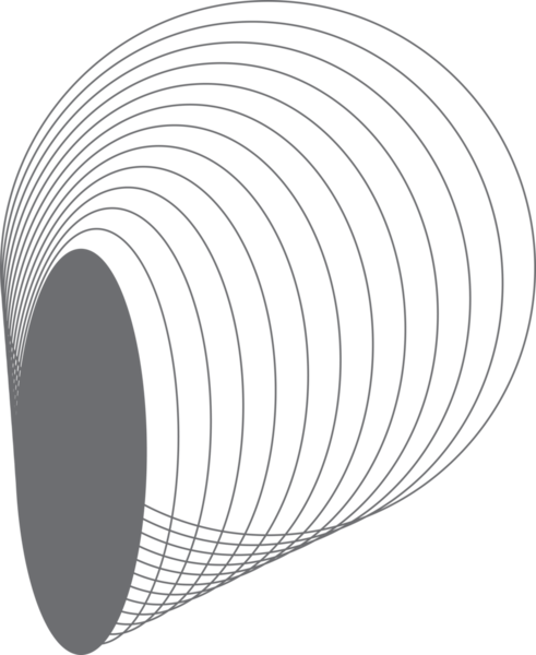 Etiket, logo, etiket, pankart için harmanlanan geometrik daireye sahip oval çerçeve