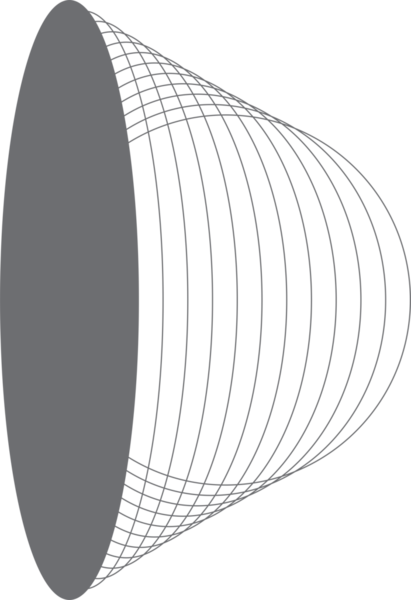 Etiket, logo, etiket, pankart için harmanlanan geometrik daireye sahip oval çerçeve